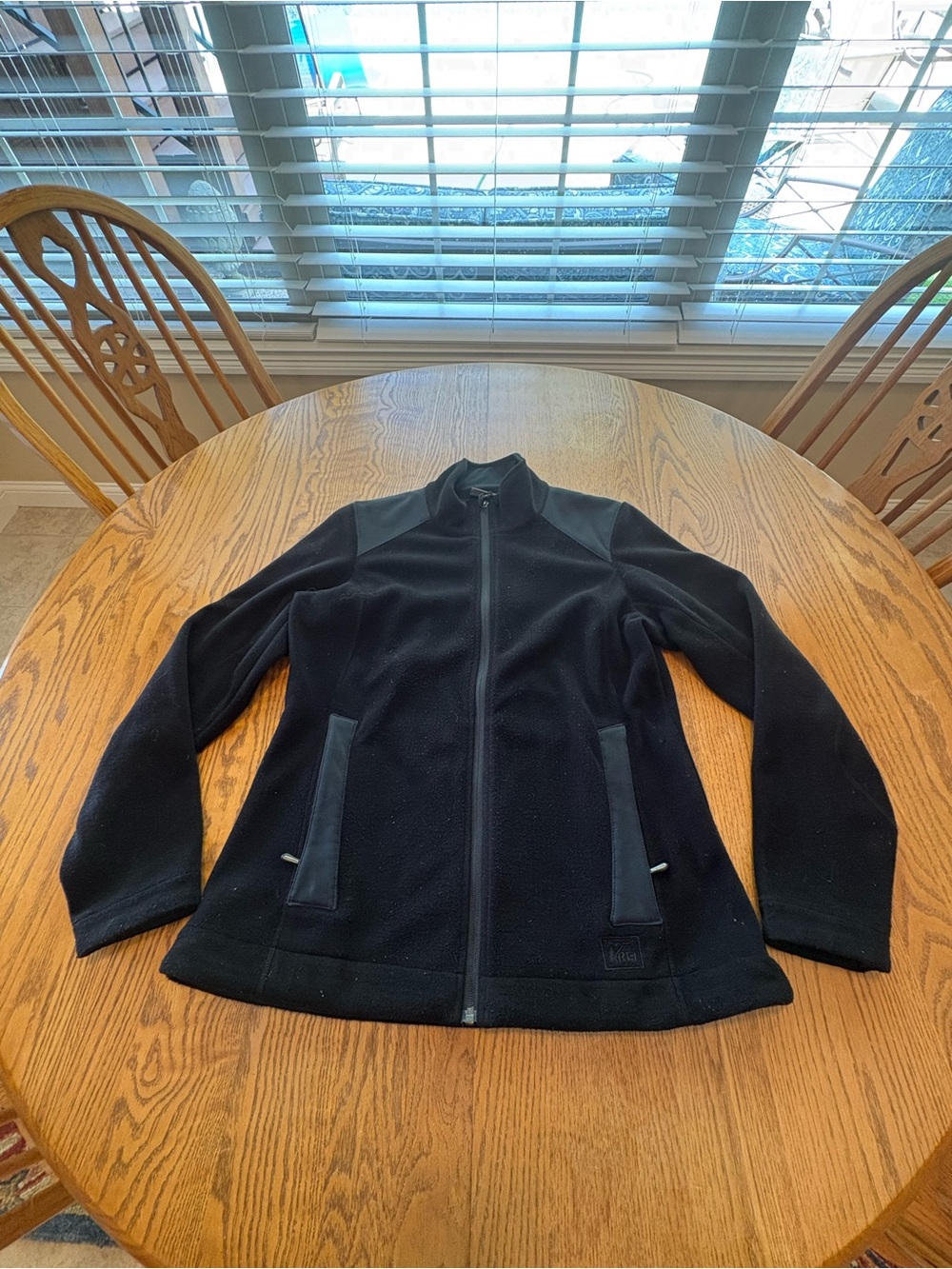 REI Full Zip Black Fleece Jacket Women’s M